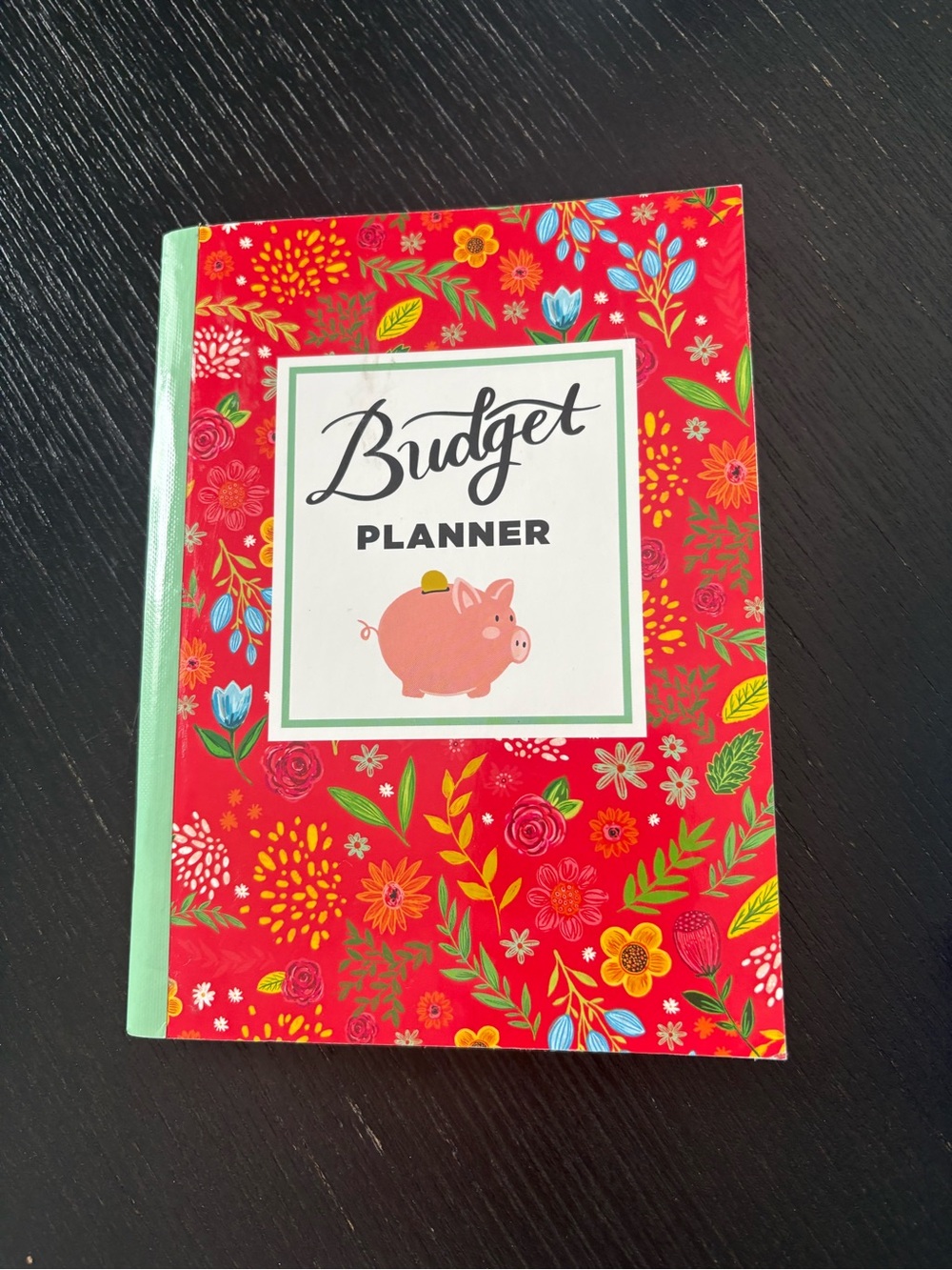 Budget Planner Notebook - Red Floral
